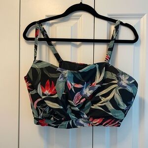 Lane Bryant Floral Swim Top Plus Size 22